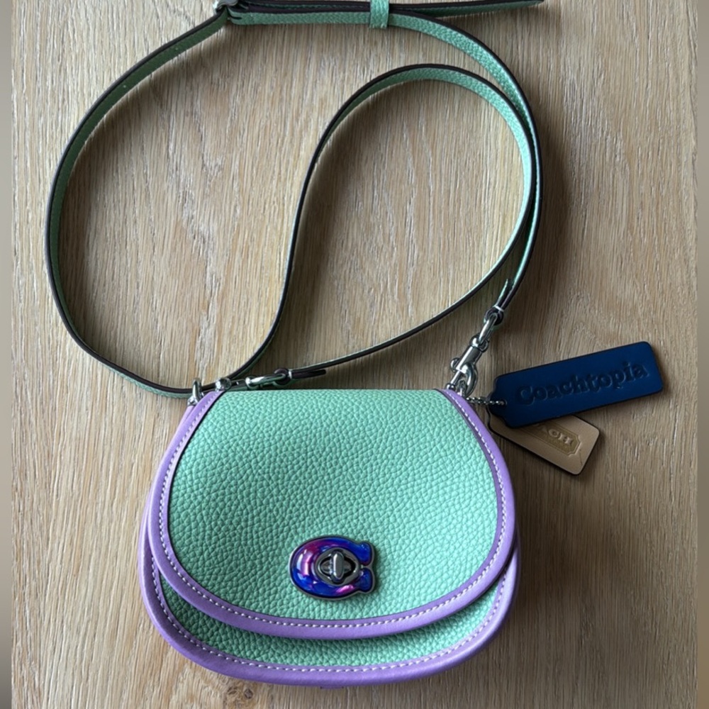 COACH Coachtopia Small Green Shoulder Bag - NWOT